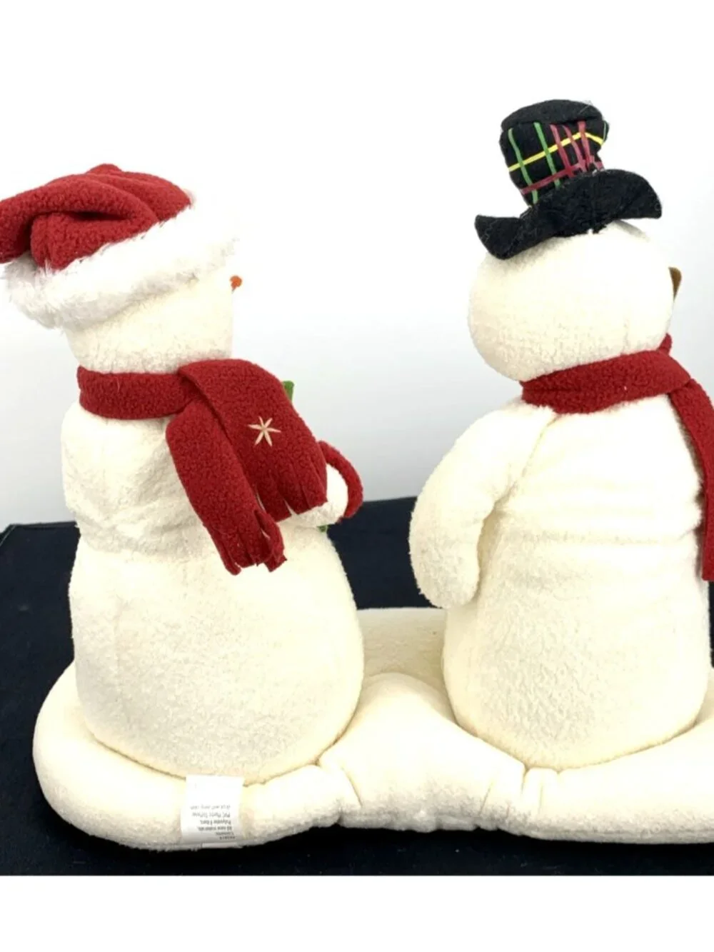 Hallmark Jingle Pals Mr & Mrs Snowmen Animated Musical Vintage Battery Operated - Picture 5 of 12